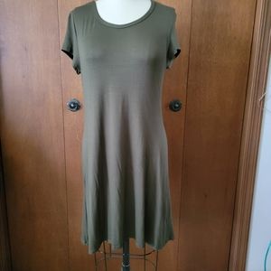 Olive green dress